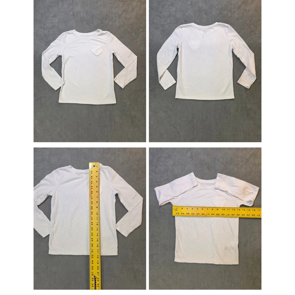 Old Navy Girls 6-7 Cherry Sweatshirt Heart Long Sleeve Tops 3 Piece Bundle